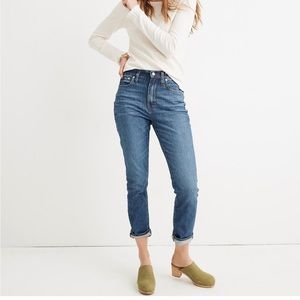 Madewell The High-Rise Slim Boyjean in Evangeline Wash